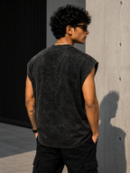 Nirvana In Utero Acid Wash Sleeveless Oversized Tee