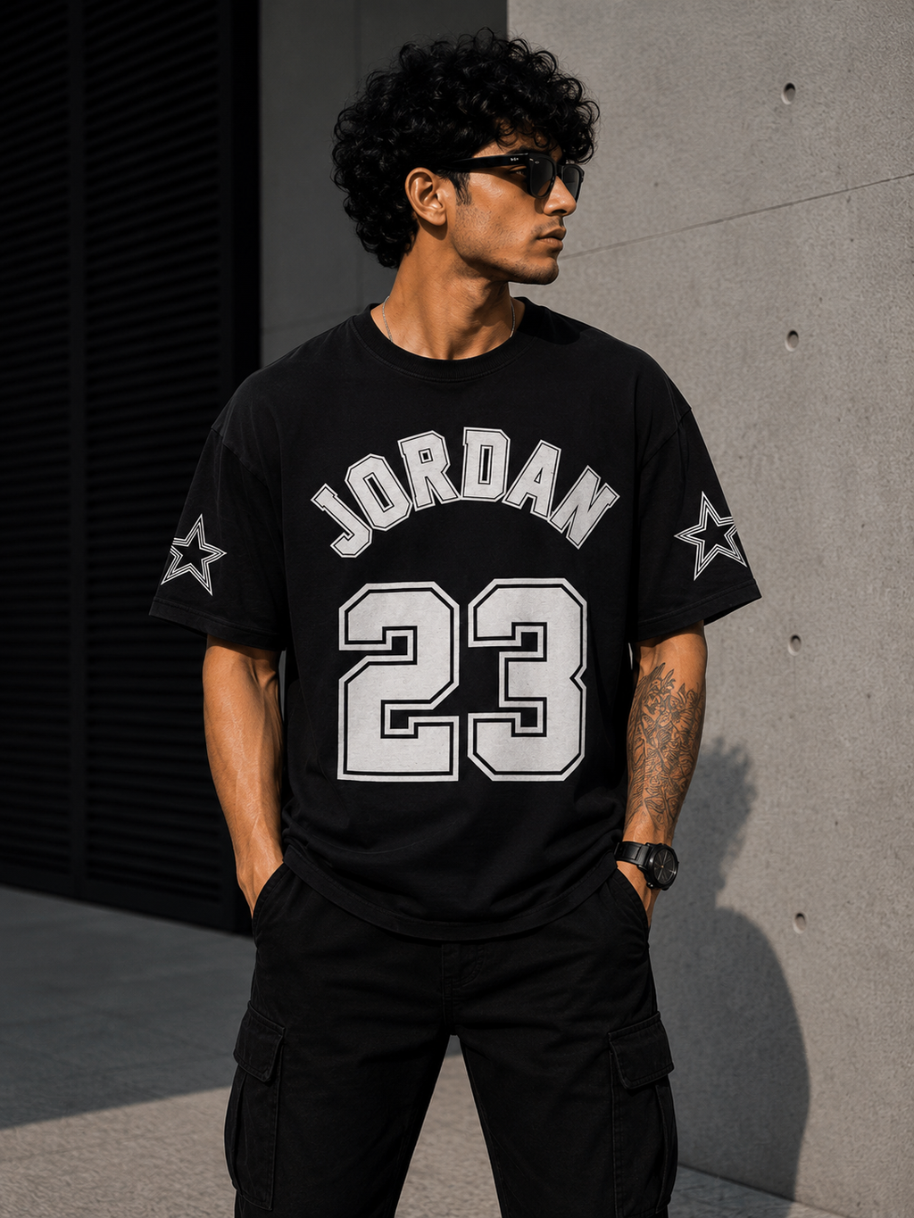 Jordan 23 Varsity Oversized T-Shirt – Black Edition