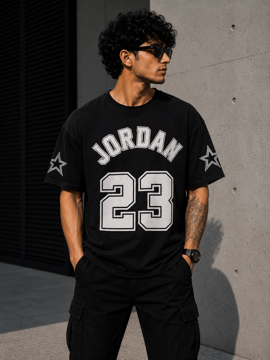 Jordan 23 Varsity Oversized T-Shirt – Black Edition