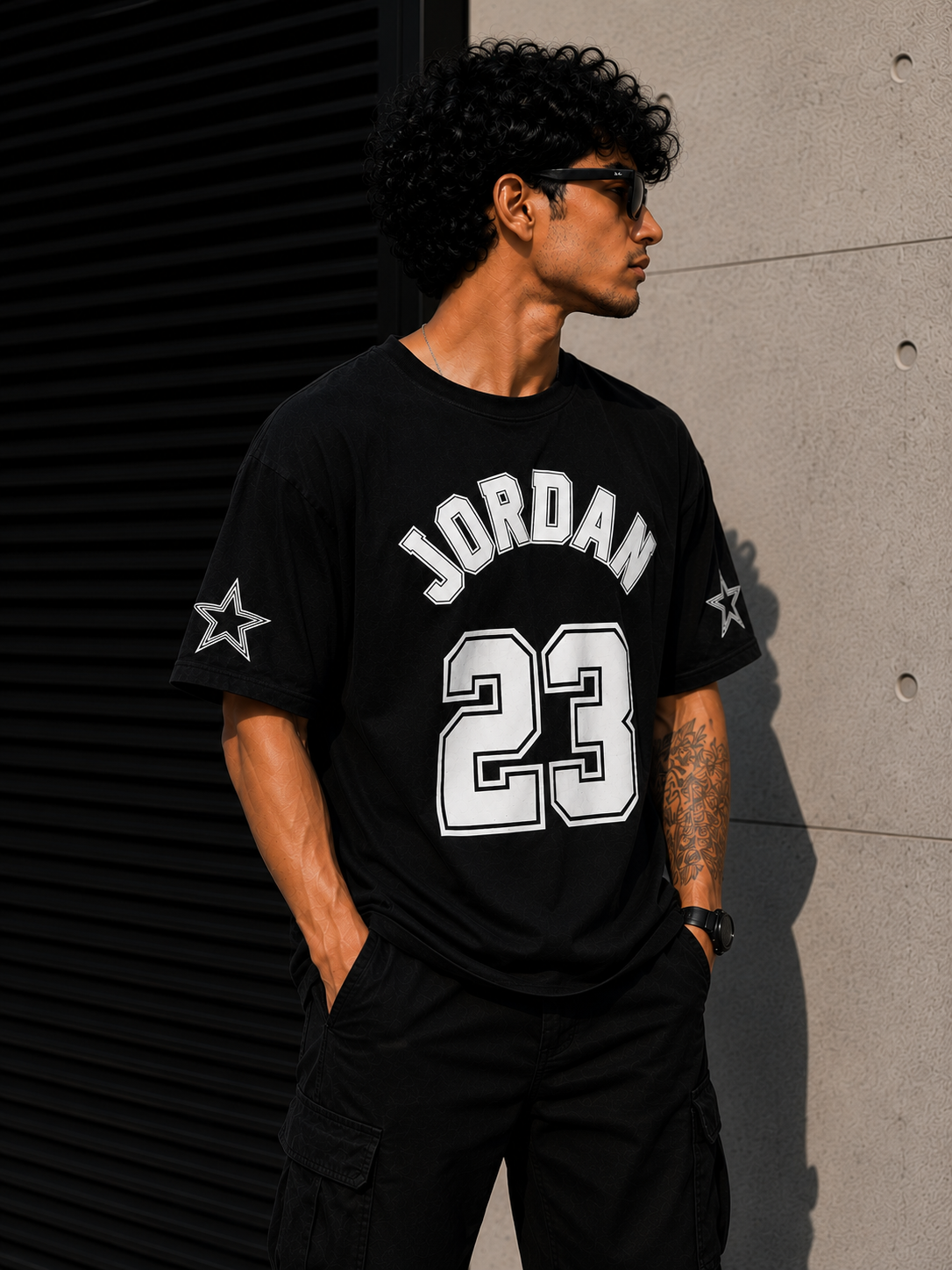 Jordan 23 Varsity Oversized T-Shirt – Black Edition