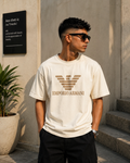 Emporio Armani Signature Oversized T-Shirt – Off White Edition