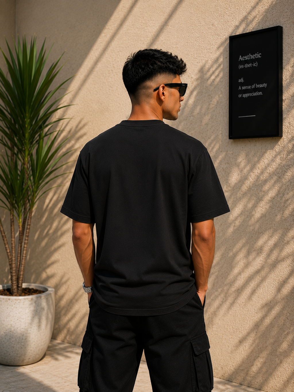 Lacoste Paris Oversized Black T-Shirt – Premium Streetwear Edition