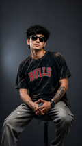 Chicago Bulls Jordan 23 Acid Wash Oversized T-Shirt