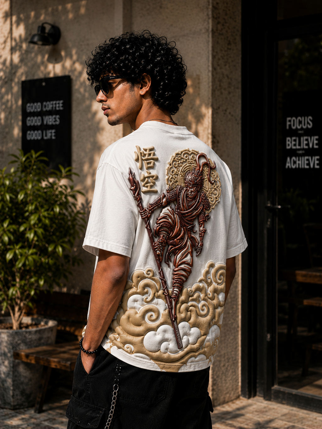 Sun Wukong Oversized Anime Streetwear T-Shirt