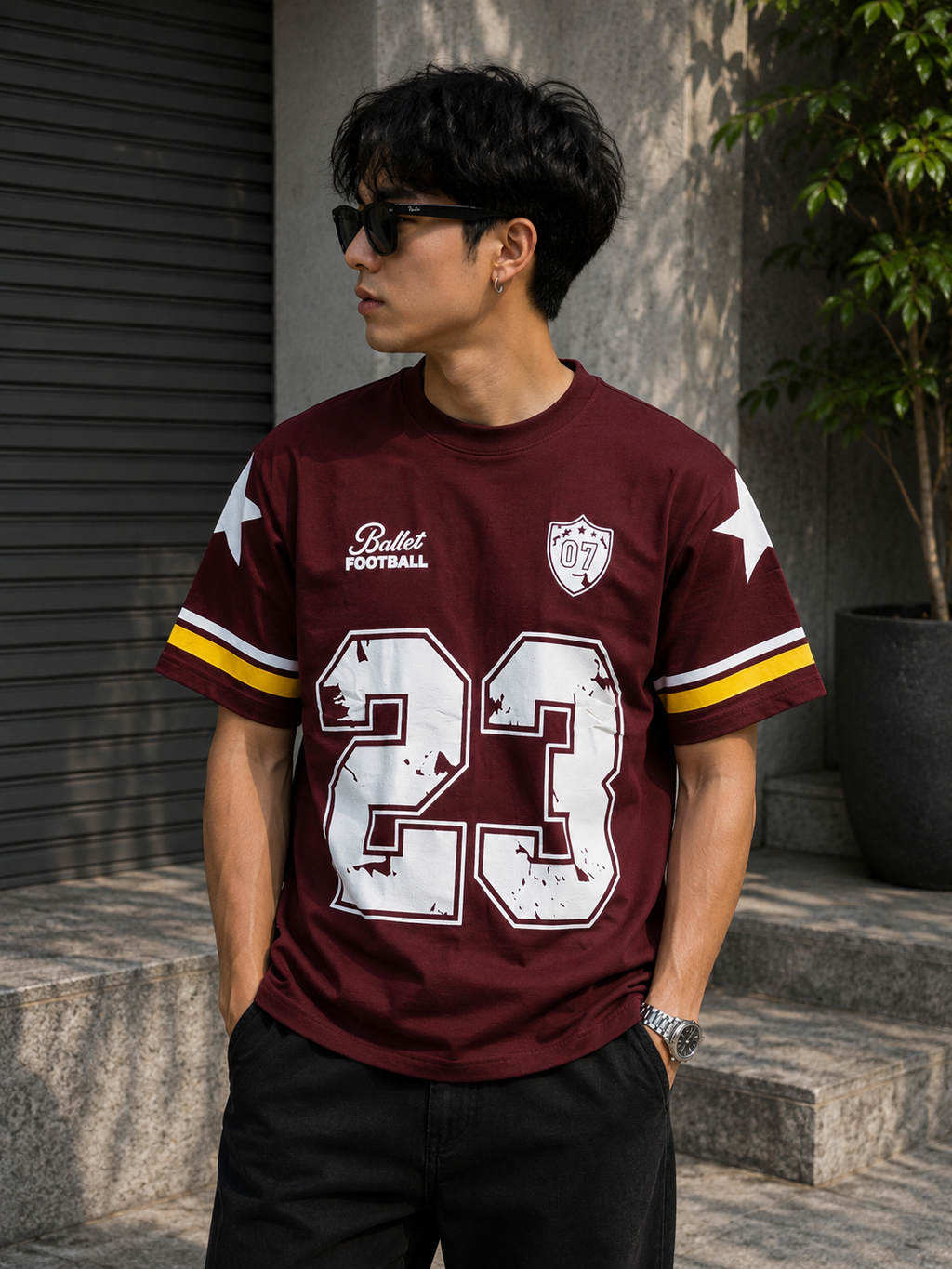 Vintage 23 Oversized Tshirt – Maroon