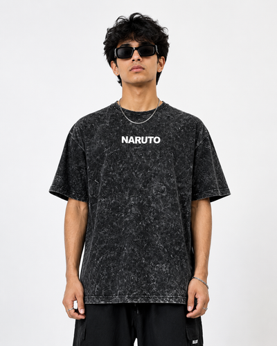 Naruto Kurama Acid Wash Oversized T-Shirt | Premium Cotton | Unisex