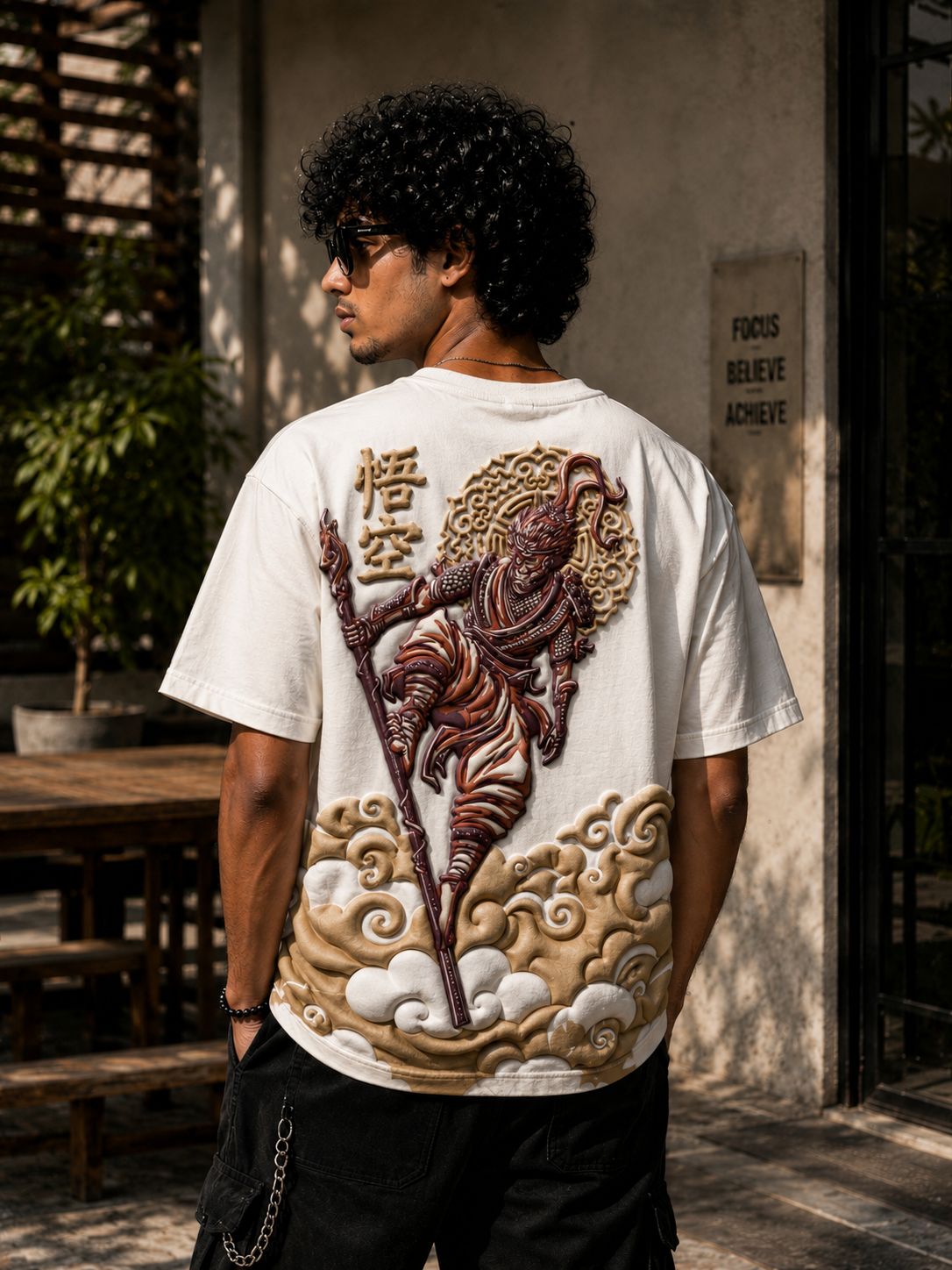 Sun Wukong Oversized Anime Streetwear T-Shirt
