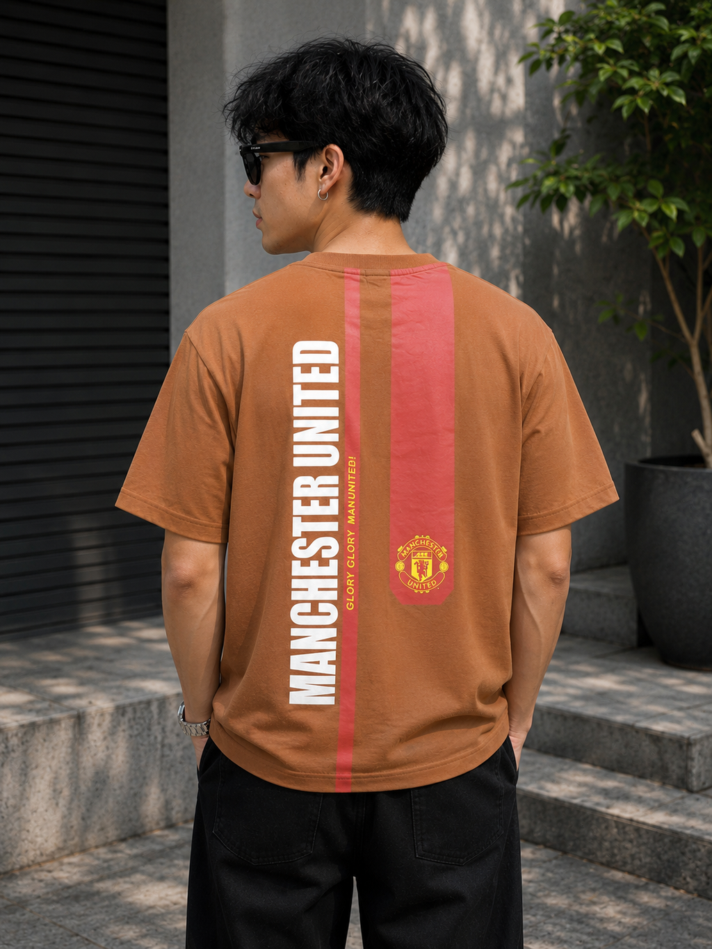 Manchester United Orange Fan Jersey – Premium Football T-Shirt