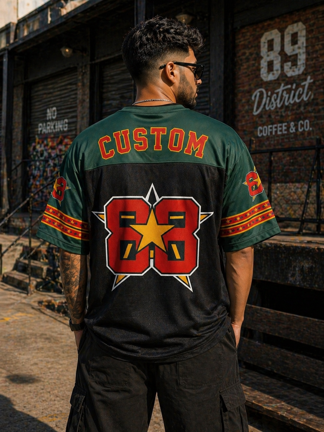 Custom Football Jersey – Premium Sports oversized T-Shirt