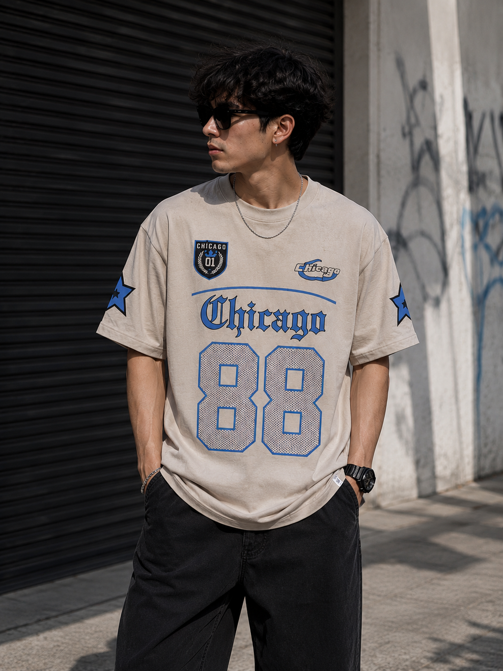 Chicago 88 Oversized Streetwear T-Shirt