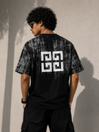 Giveacey Black Oversized Streetwear T-Shirt