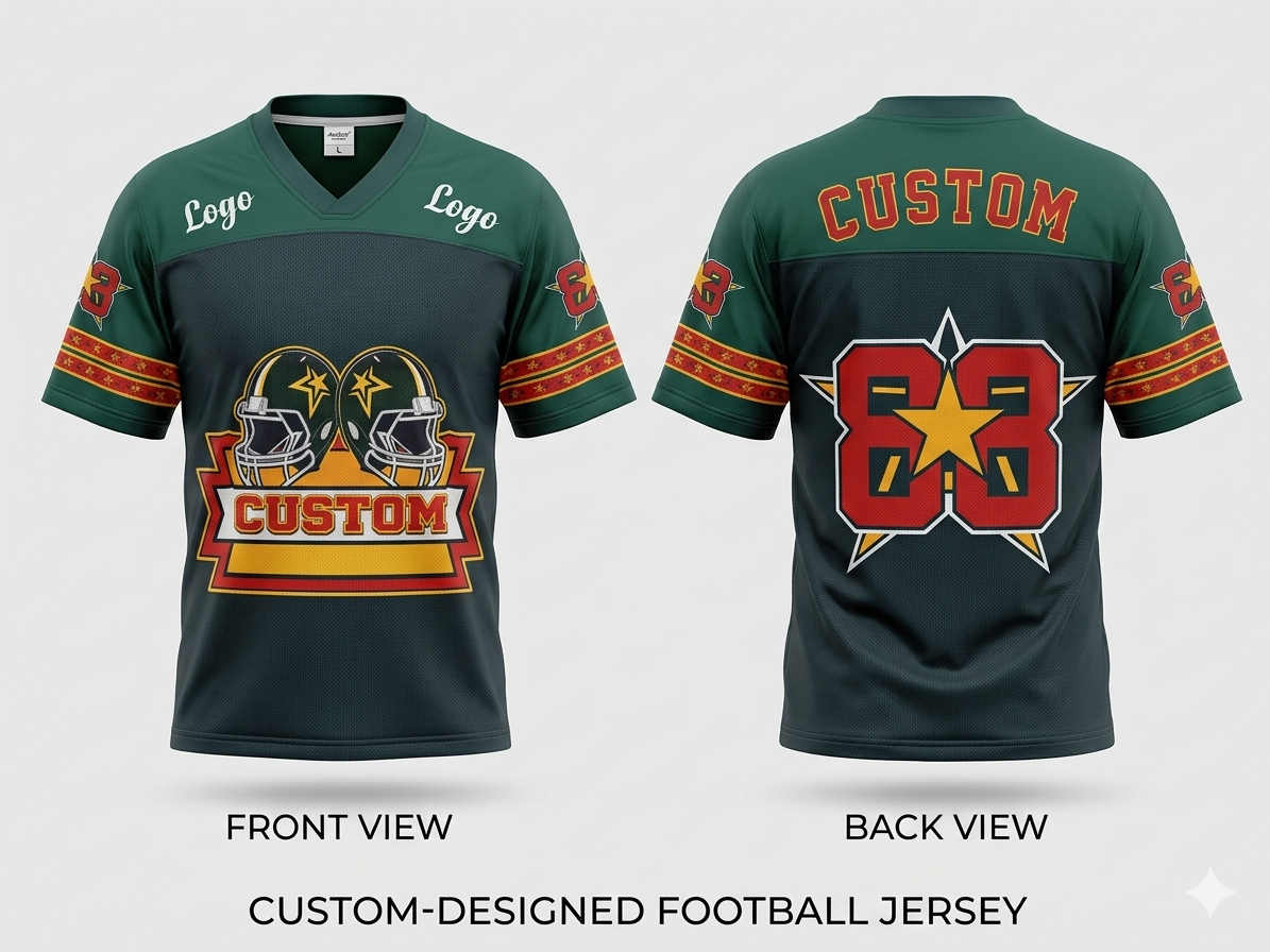 Custom Football Jersey – Premium Sports oversized T-Shirt