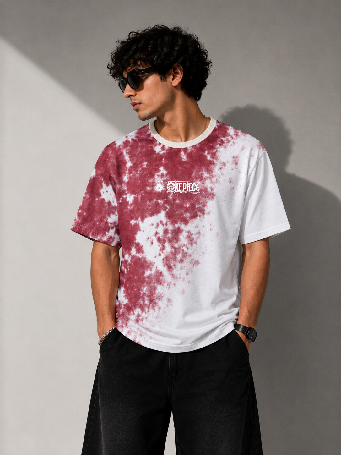 One Piece Tie-Dye Oversized T-Shirt