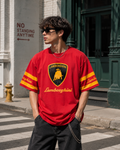Lamborghini Oversized Streetwear T-Shirt – Red Edition