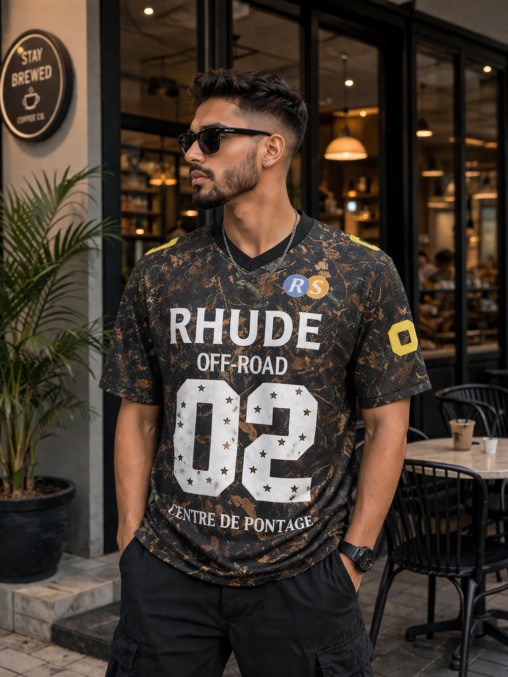 RHUDE Off Road Graphic Oversized T-Shirt – Premium Streetwear Jersey