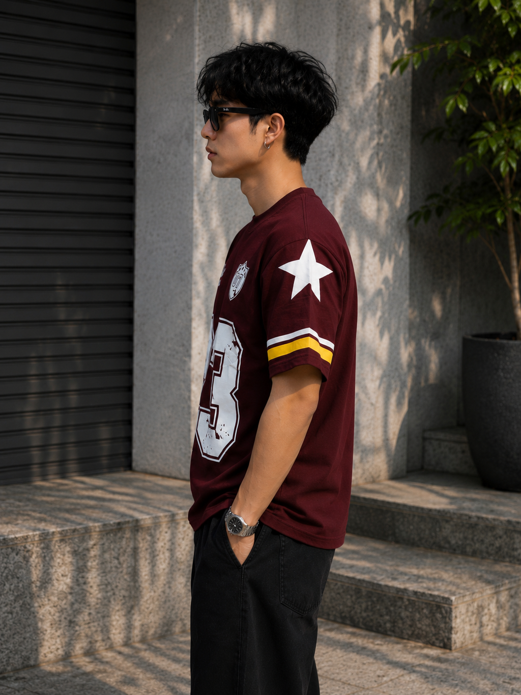 Vintage 23 Oversized Tshirt – Maroon