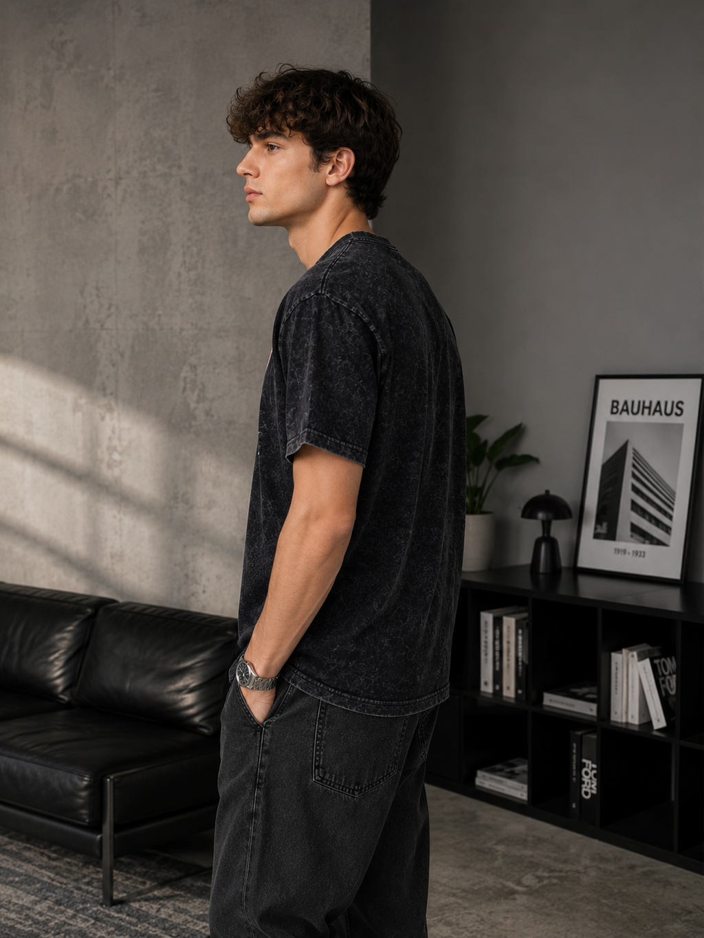 Arsenal Acid Wash Oversized T-Shirt