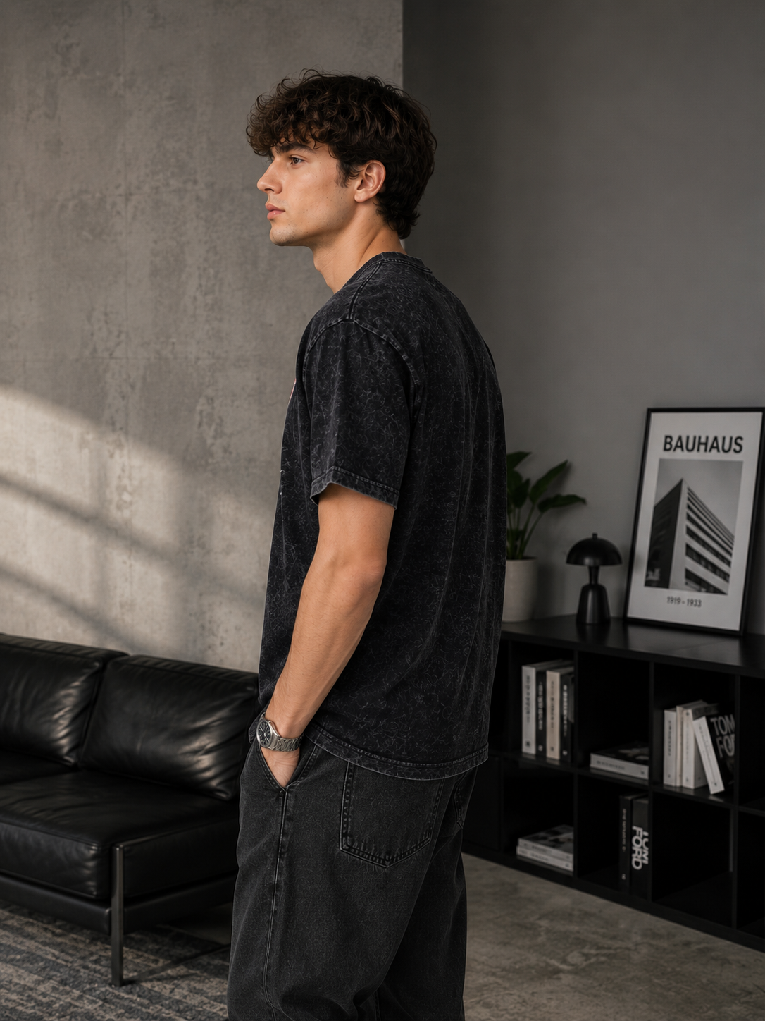 Arsenal Acid Wash Oversized T-Shirt